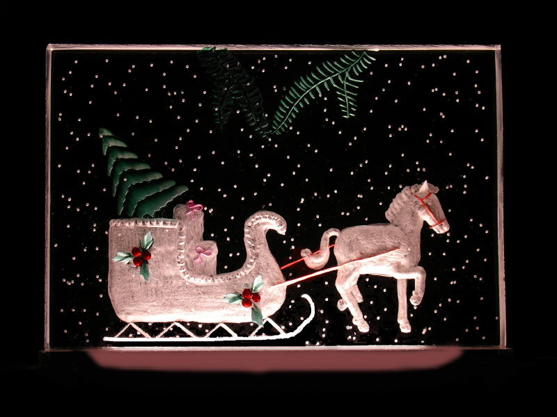 4x6 Horse & Sleigh - $45
