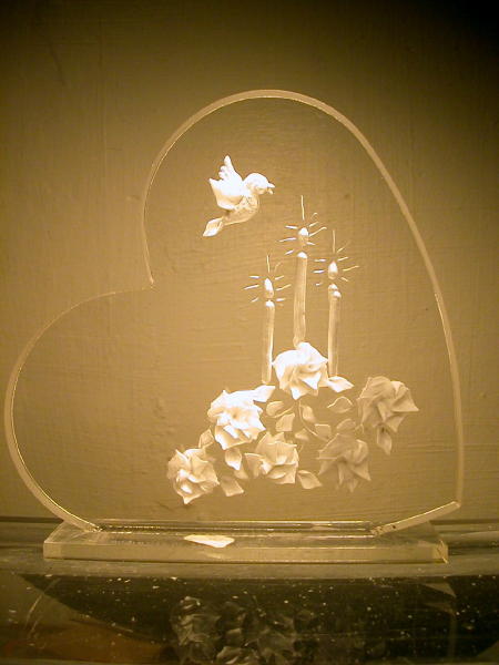 CT3 dove with Candles - $43
