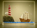4x6 Light House & Ship - $45