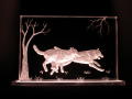 8x8 Running Wolves - $88